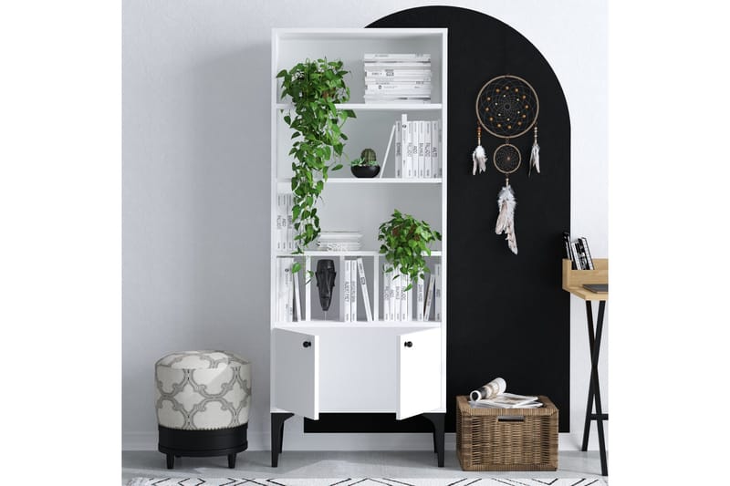 Desgrar Bokhylla 60x175 cm - Vit - Förvaring - Hyllor - Bokhylla