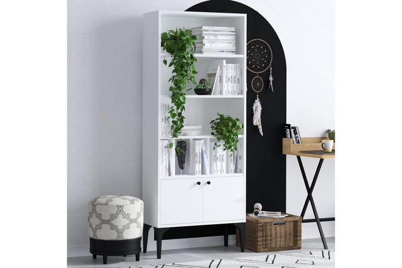 Desgrar Bokhylla 60x175 cm - Vit - Förvaring - Hyllor - Bokhylla