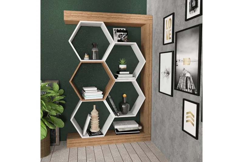 Desgrar Bokhylla 90x140 cm - Vit - Förvaring - Hyllor - Bokhylla