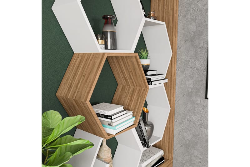 Desgrar Bokhylla 90x140 cm - Vit - Förvaring - Hyllor - Bokhylla