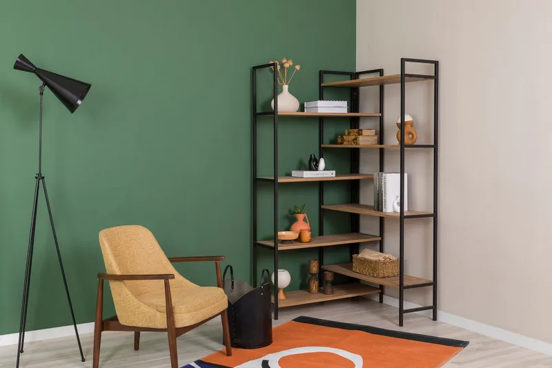 Edra Bokhylla 94 cm - Brun/Svart - Förvaring - Hyllor - Bokhylla