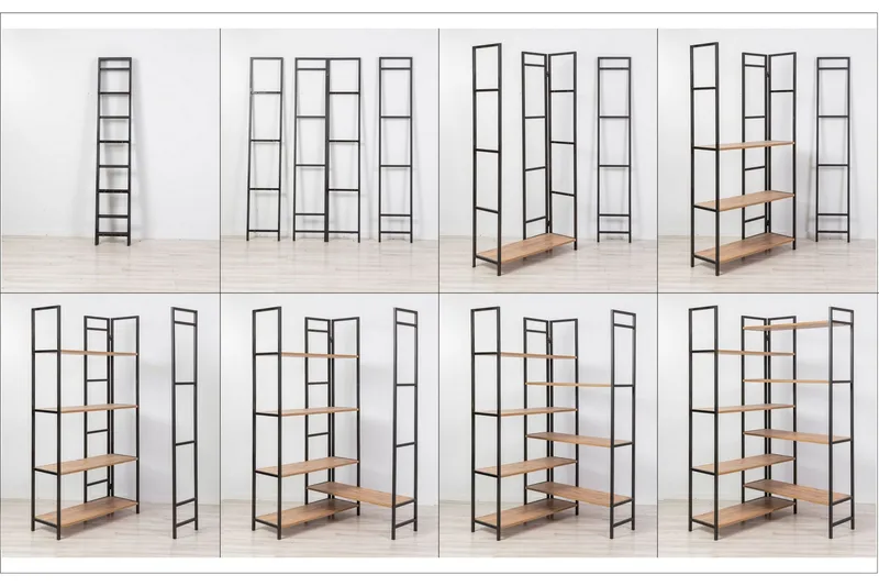 Edra Bokhylla 94 cm - Brun/Svart - Förvaring - Hyllor - Bokhylla