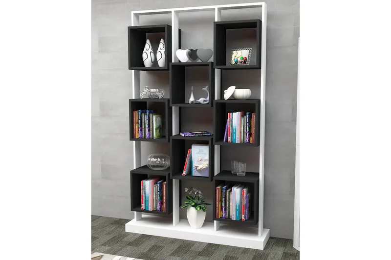 Edwars Bokhylla - Vit/Svart - Förvaring - Hyllor - Bokhylla