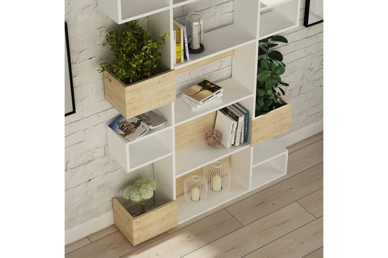 ELDGARNSÖ Bokhylla 120 cm Vit/Brun - Förvaring - Hyllor - Bokhylla