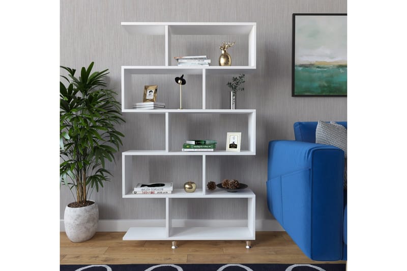 Elegancia Bokhylla 90 cm i Målat Trä - Vit - Förvaring - Hyllor - Bokhylla
