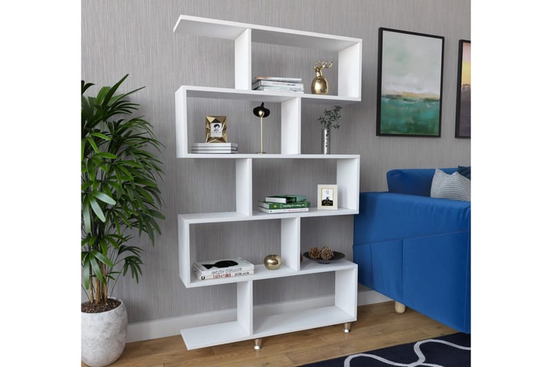 Elegancia Bokhylla 90 cm i Målat Trä - Vit - Förvaring - Hyllor - Bokhylla