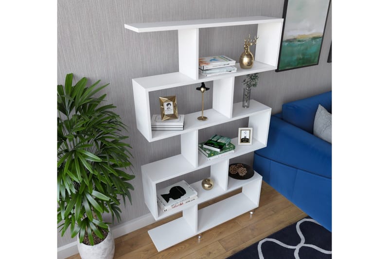 Elegancia Bokhylla 90 cm i Målat Trä - Vit - Förvaring - Hyllor - Bokhylla