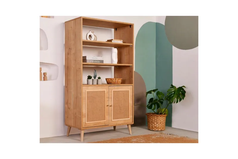 Bokhylla Elili Ek - Brun - Förvaring - Hyllor - Bokhylla