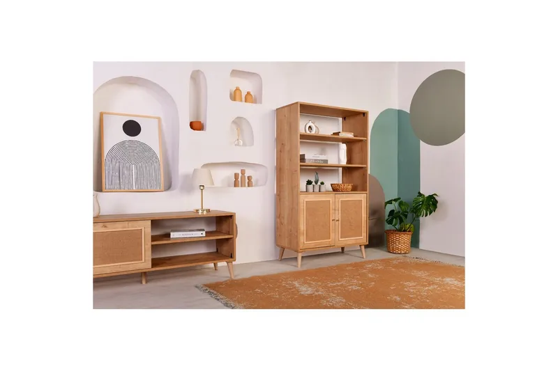 Bokhylla Elili Ek - Brun - Förvaring - Hyllor - Bokhylla