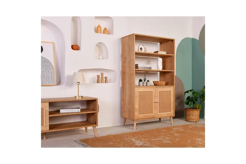 Bokhylla Elili Ek - Brun - Förvaring - Hyllor - Bokhylla