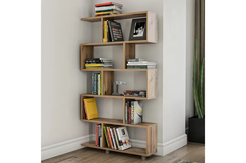 Elrasmo Bokhylla 156x20 cm 5 Hyllor - Natur - Förvaring - Hyllor - Bokhylla