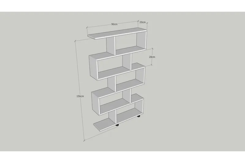 Elrasmo Bokhylla - Vit - Förvaring - Hyllor - Bokhylla