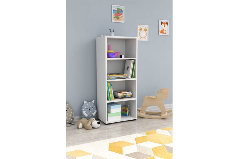 Bokhylla Emera Vit - Vit - Förvaring - Hyllor - Bokhylla
