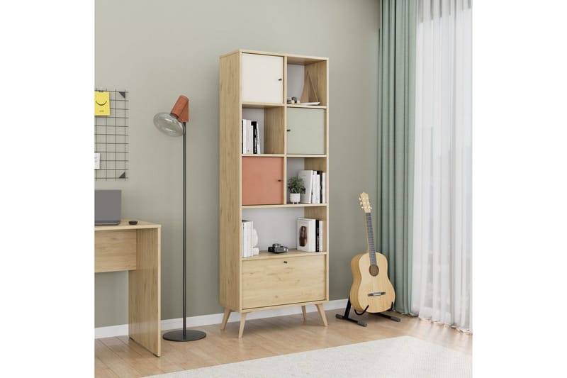 Bokhylla Felyra Flerfärgad - Multifärgad - Förvaring - Hyllor - Bokhylla