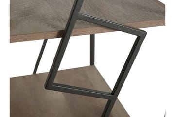 Forres Bokhylla 64 cm i Mörkt Trä - Gråbrun - Förvaring - Hyllor - Bokhylla