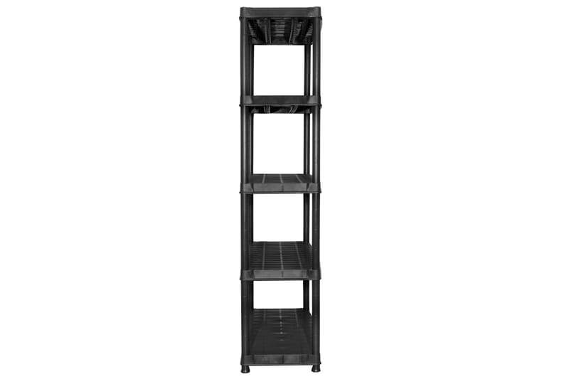Förvaringshylla 5 hyllor svart 85x40x185 cm plast - Svart - Förvaring - Hyllor - Bokhylla