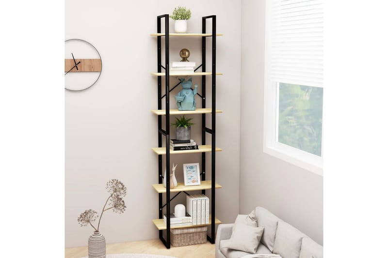 Förvaringshylla 60x30x210 cm furu - Brun - Förvaring - Hyllor - Bokhylla