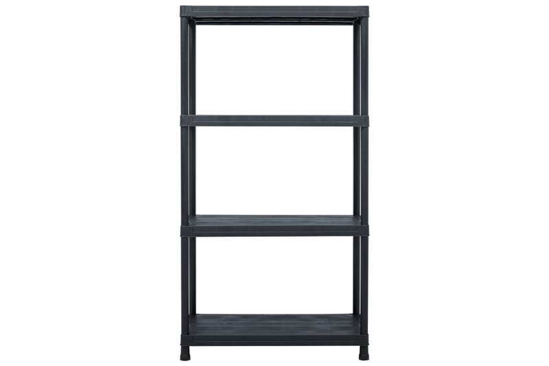 Förvaringshylla svart 100 kg 60x30x138 cm plast - Svart - Förvaring - Hyllor - Bokhylla