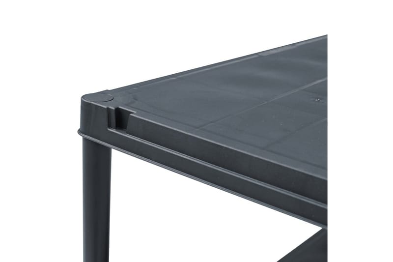 Förvaringshylla svart 100 kg 60x30x138 cm plast - Svart - Förvaring - Hyllor - Bokhylla