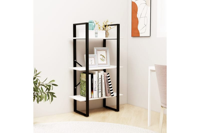 Förvaringshylla vit 60x30x105 cm massiv furu - Vit - Förvaring - Hyllor - Bokhylla