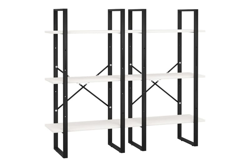 Förvaringshylla vit 60x30x210 cm massiv furu - Vit - Förvaring - Hyllor - Bokhylla