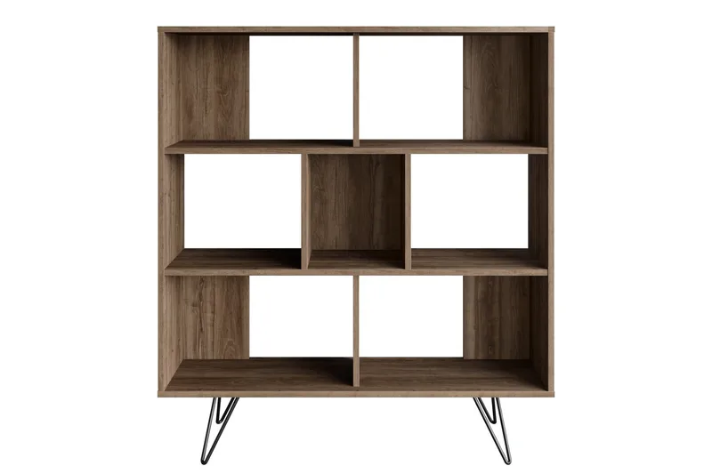 Frascone Bokhylla 120x30 cm 9 Hyllor - Mörkbrun - Förvaring - Hyllor - Bokhylla