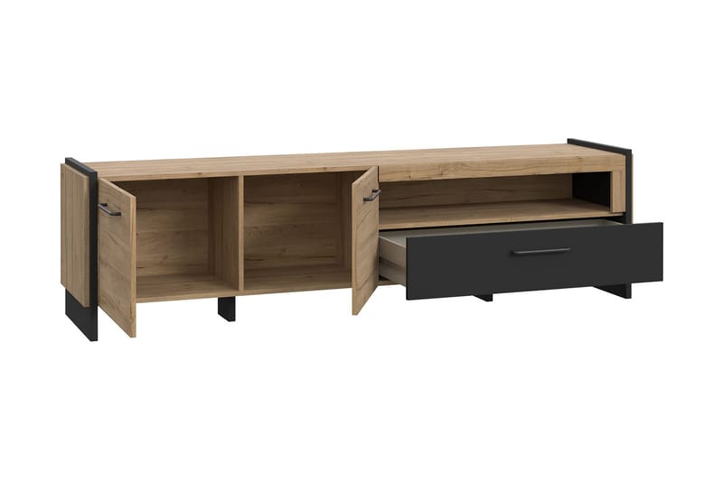 Gevgelija Bokhylla 41x187 cm - Brun/Svart - Förvaring - Hyllor - Bokhylla