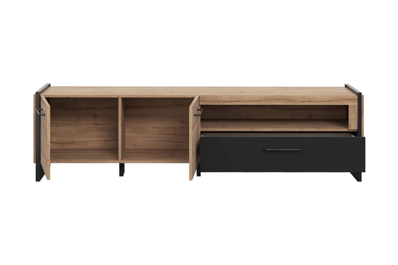 Gevgelija Bokhylla 41x187 cm - Brun/Svart - Förvaring - Hyllor - Bokhylla