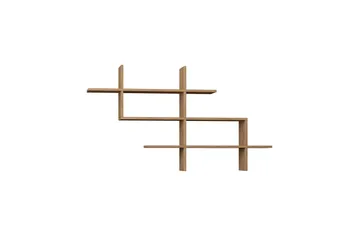 Halic Bokhylla 150x22 cm Brun - Hanah Home - Förvaring - Köksförvaring - Kökshylla