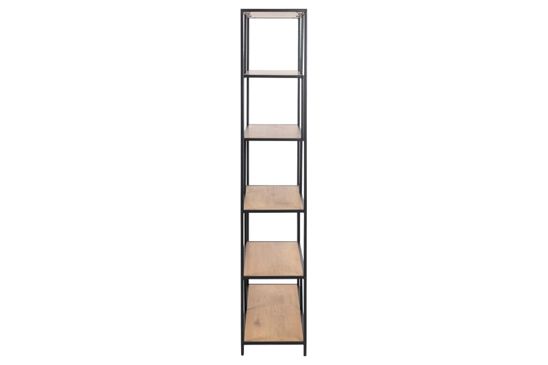 Hasslevik Bokhylla 114 cm i Ek - Beige|Svart - Förvaring - Hyllor - Bokhylla