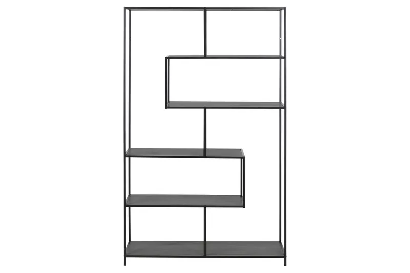 Hasslevik Bokhylla 114x35 cm 4 Hyllor - Svart/Matt Svart - Förvaring - Hyllor - Bokhylla