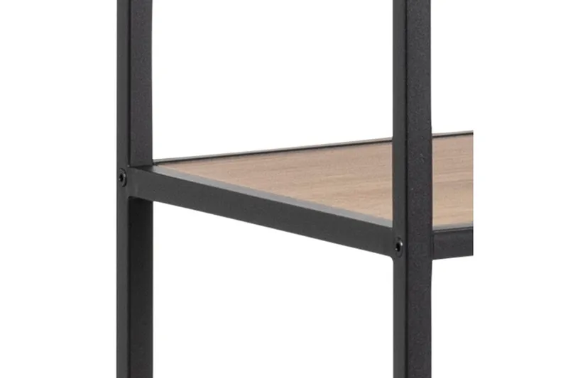 Hasslevik Bokhylla 135x35 cm 4 Hyllor - Natur/Matt Svart - Förvaring - Hyllor - Bokhylla