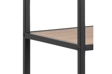 Hasslevik Bokhylla 135x35 cm 4 Hyllor - Natur/Matt Svart - Förvaring - Hyllor - Bokhylla