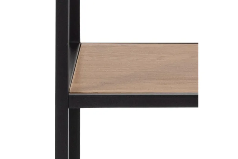 Hasslevik Bokhylla 135x35 cm 4 Hyllor - Natur/Matt Svart - Förvaring - Hyllor - Bokhylla