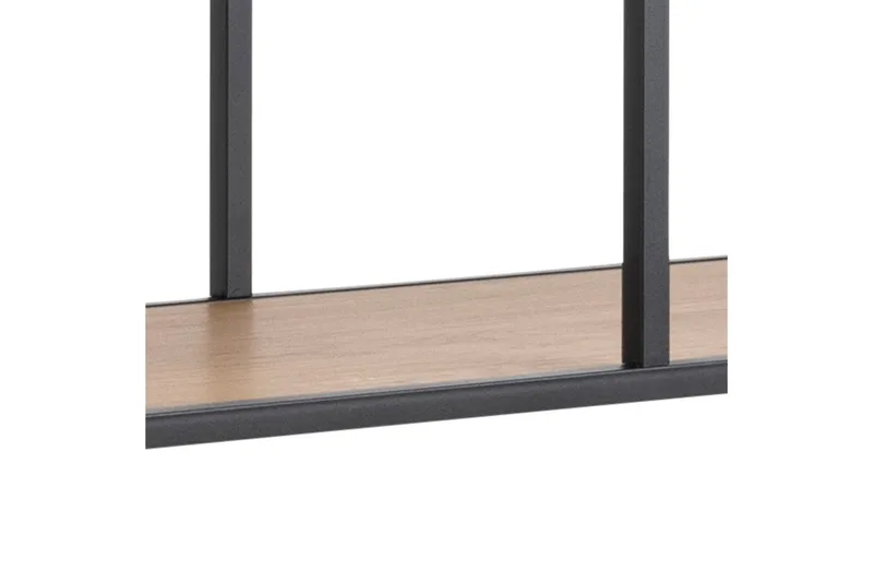 Hasslevik Bokhylla 135x35 cm 4 Hyllor - Natur/Matt Svart - Förvaring - Hyllor - Bokhylla