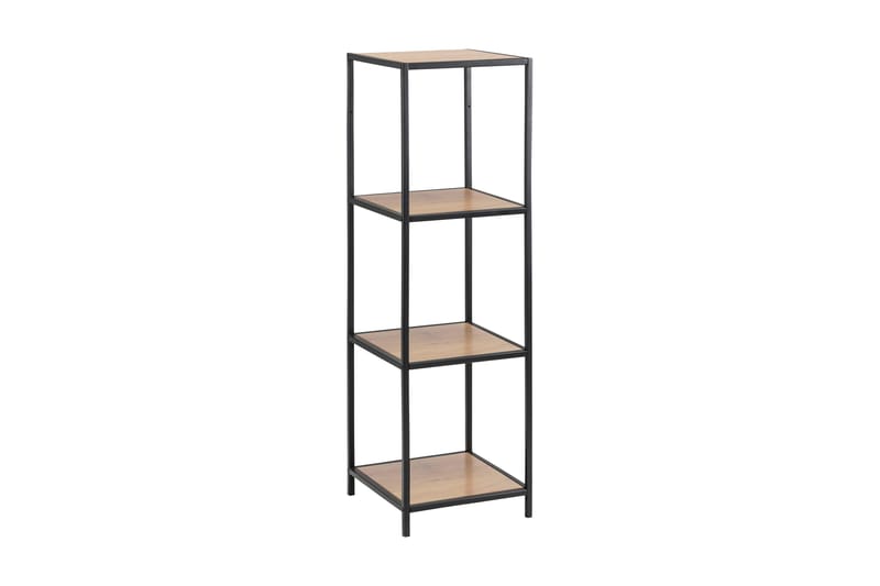 Hasslevik Bokhylla 35 cm i Ek, Svart|Beige