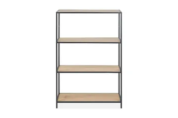 Hasslevik Bokhylla 77x114 cm - Vildek/Svart - Förvaring - Hyllor - Bokhylla