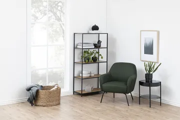Hasslevik Bokhylla 77x150 cm - Vildek/Svart - Förvaring - Hyllor - Bokhylla