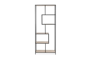 Hasslevik Bokhylla 77x185 cm Varierande Hyllor - Sonoma Ek/Svart - Förvaring - Hyllor - Bokhylla