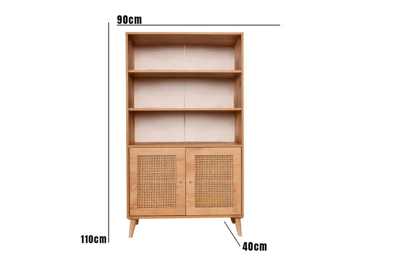 Hazeran Bokhylla 40 cm - Ek - Förvaring - Hyllor - Bokhylla