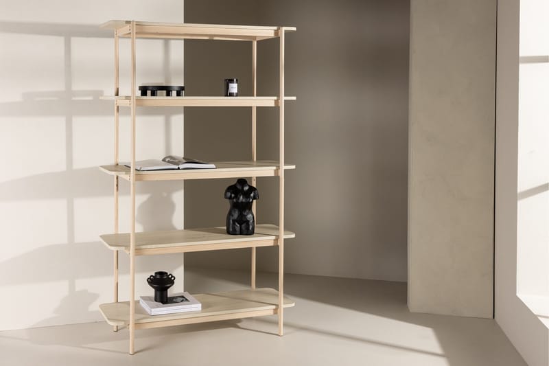 Heim Bokhylla 120 cm i Ek - Ljusbeige - Förvaring - Hyllor - Bokhylla