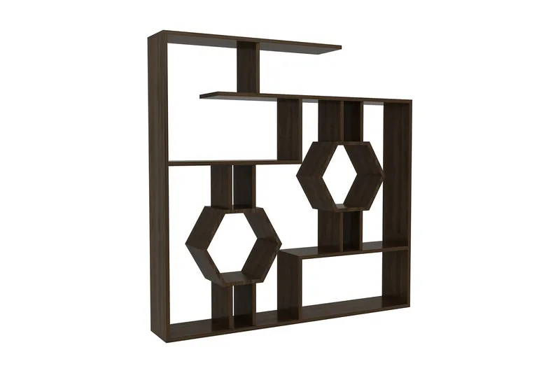 Hejde Bokhylla 134 cm, Brun