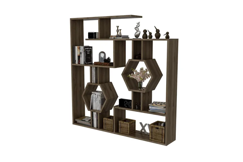 Hejde Bokhylla 134 cm - Brun - Förvaring - Hyllor - Bokhylla