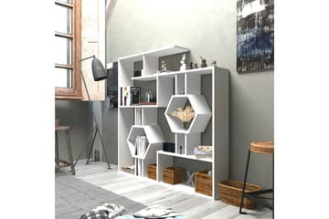 Hejde Bokhylla 134 cm - Vit - Förvaring - Hyllor - Bokhylla