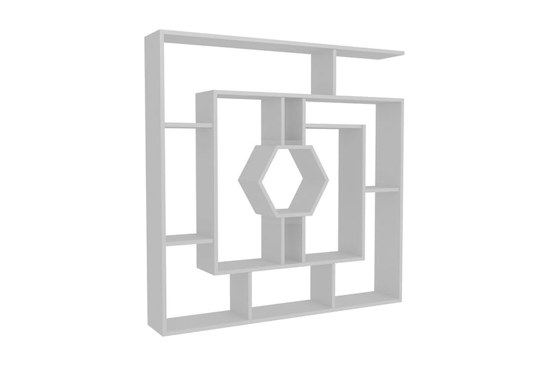 Hejde Bokhylla 134 cm, Vit