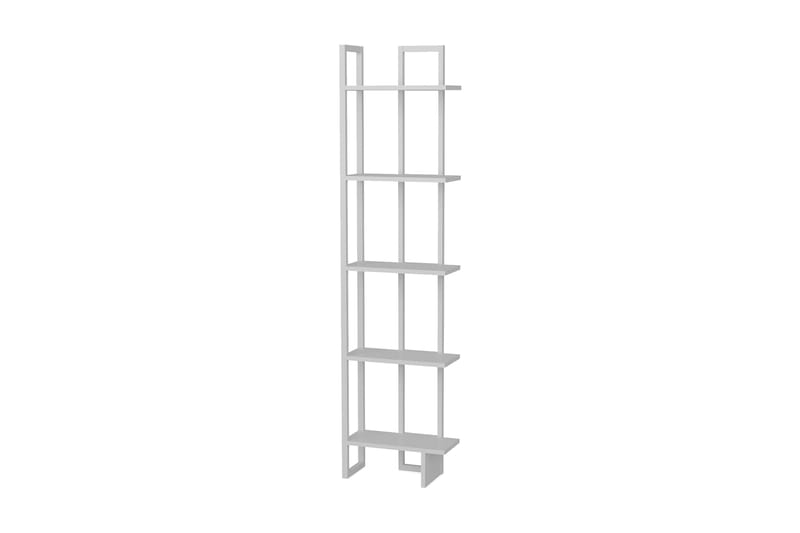 Hejde Bokhylla 22 cm i Målat Trä med Metallram, Vit