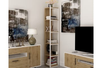 Hejde Bokhylla 34 cm - Brun/Vit - Förvaring - Hyllor - Bokhylla