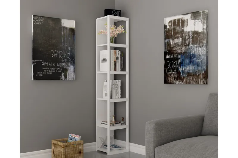 Hejde Bokhylla 34 cm - Vit - Förvaring - Hyllor - Bokhylla