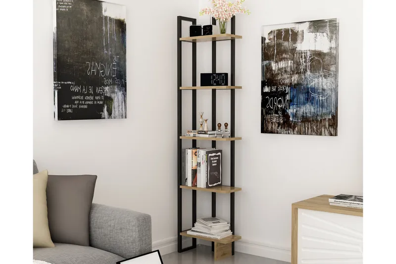 Hejde Bokhylla 45 cm - Brun/Svart - Förvaring - Hyllor - Bokhylla