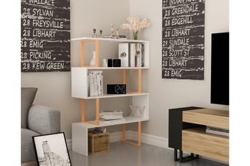 Hejde Bokhylla 92 cm - Gul/Vit - Förvaring - Hyllor - Bokhylla